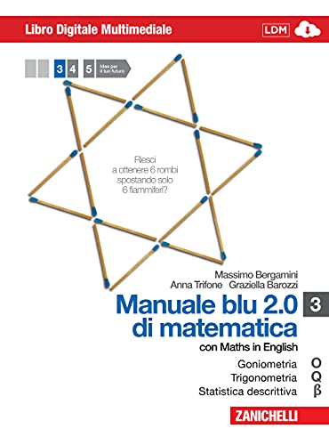 Image d'archives pour Manuale blu 2.0 di matematica. Per le Scuole superiori. Con DVD-ROM. Con espansione online (Vol. 1) mis en vente par medimops