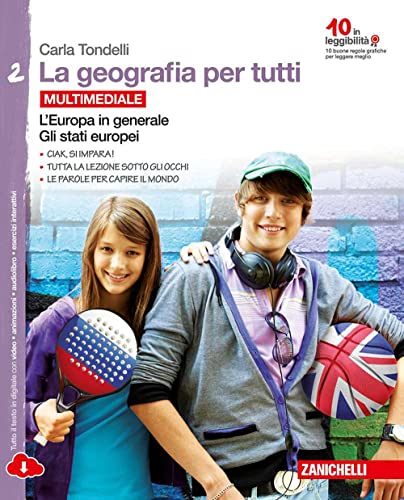 9788808436405: La geografia per tutti. Per la Scuola media. Con e-book. Con espansione online. L'Europa in generale. Gli stati europei (Vol. 2)