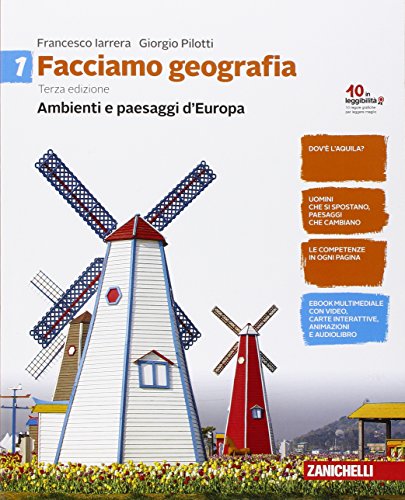 9788808901491: Facciamo geografia. Per la Scuola media. Con e-book. Con espansione online. Ambienti e paesaggi d'Europa (Vol. 1)