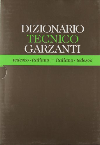 Imagen de archivo de Dizionario tecnico tedesco-italiano, italiano-tedesco a la venta por medimops