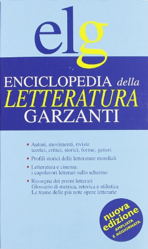 Beispielbild fr Enciclopedia della letteratura Garzanti (Le Garzantine) zum Verkauf von medimops