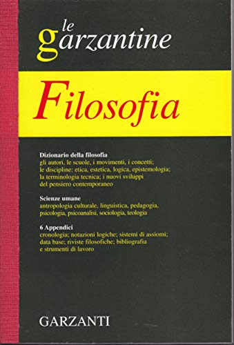 Beispielbild fr Enciclopedia di filosofia (Le Garzantine) zum Verkauf von medimops