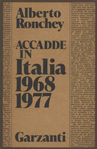 9788811739289: Accadde in Italia (1968-1977) (Memorie documenti biografie)