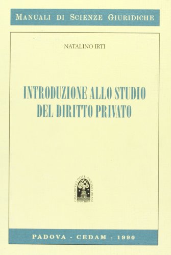 Beispielbild fr Introduzione allo studio del diritto privato (Manuali di scienze giuridiche) zum Verkauf von medimops