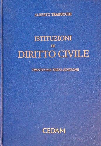 Stock image for Istituzioni di diritto civile (Manuali di scienze giuridiche) for sale by medimops