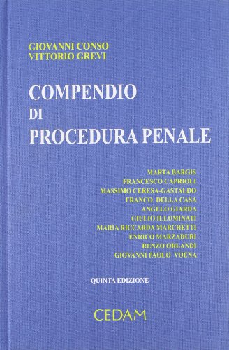 9788813299743: Compendio di procedura penale