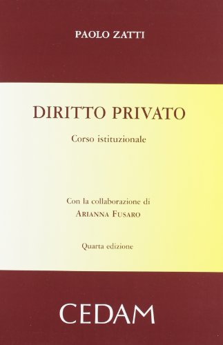 Beispielbild fr Diritto privato. Corso istituzionale zum Verkauf von medimops