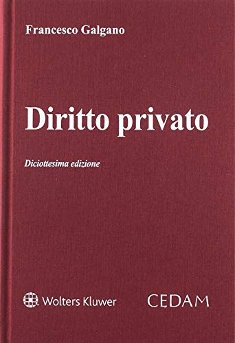 Beispielbild fr Francesco Galgano - Diritto Privato (1 BOOKS) zum Verkauf von medimops