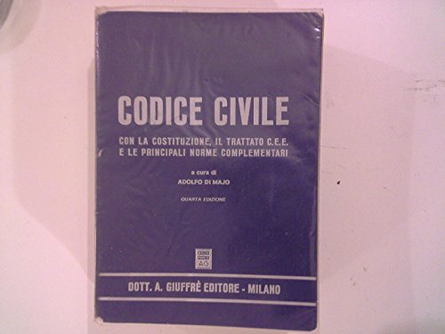 9788814026232: Il codice civile. Con la Costituzione, il trattato CEE e le principali norme complementari