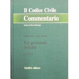 9788814060250: Le persone fisiche. Artt. 1-10 (Il codice civile. Commentario)