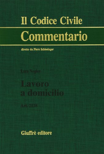 9788814080531: Lavoro a domicilio. Art. 2128