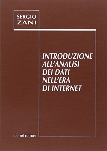 Beispielbild fr Introduzione all'analisi dei dati nell'era di Internet zum Verkauf von medimops