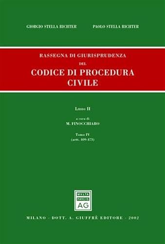 9788814099564: Rassegna di giurisprudenza del Codice di procedura civile. Aggiornamento 1999-2001. Artt. 409-473 (Vol. 2/4)