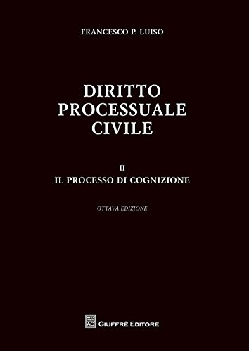 9788814183218: Diritto processuale civile. Il processo di cognizione (Vol. 2)