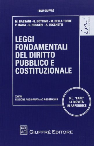 Imagen de archivo de Leggi fondamentali del diritto pubblico e costituzionale a la venta por medimops