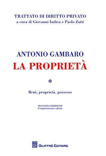 Imagen de archivo de La propriet. Beni, propriet, possesso (Trattato di diritto privato) a la venta por libreriauniversitaria.it
