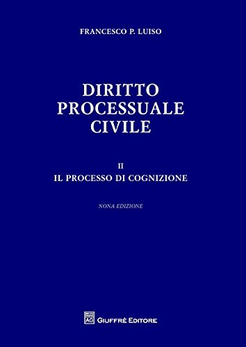 9788814221989: Diritto processuale civile. Il processo di cognizione (Vol. 2)