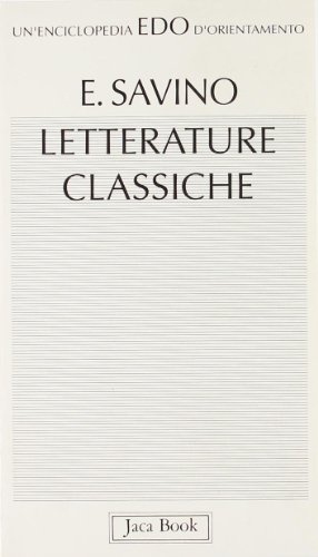 9788816430754: Letterature classiche