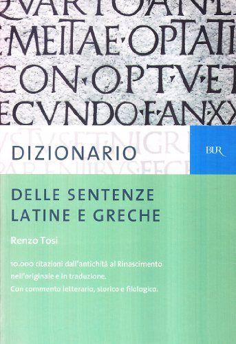 9788817146364: Dizionario delle sentenze latine e greche