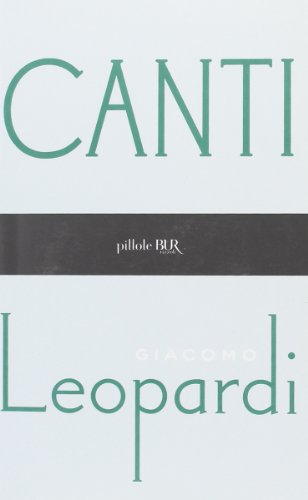 Canti (9788817150835) by Leopardi, Giacomo