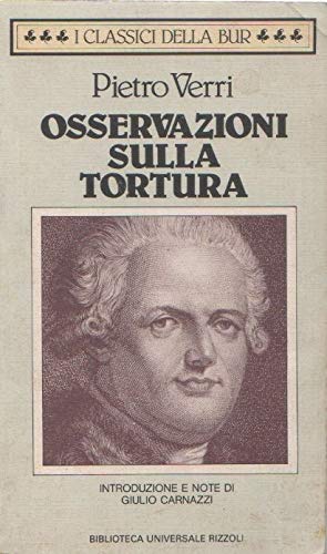 Imagen de archivo de Osservazioni sulla tortura. a la venta por FIRENZELIBRI SRL