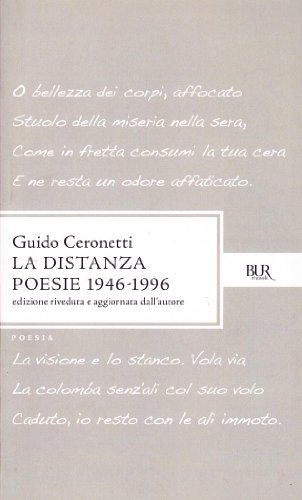 9788817170970: La distanza. Poesie (1946-1996) (BUR Classici)