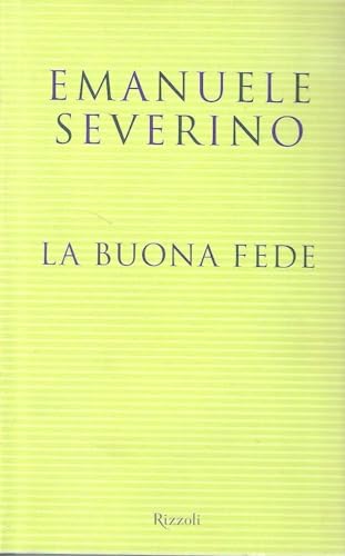 Stock image for La buona fede for sale by Apeiron Book Service