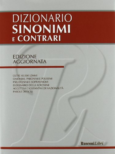 Stock image for Dizionario sinonimi e contrari for sale by medimops
