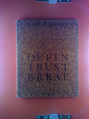 Beispielbild fr RAINER WITTENBORN: De Finibus Terrae (SIGNED) zum Verkauf von Edward Ripp: Bookseller