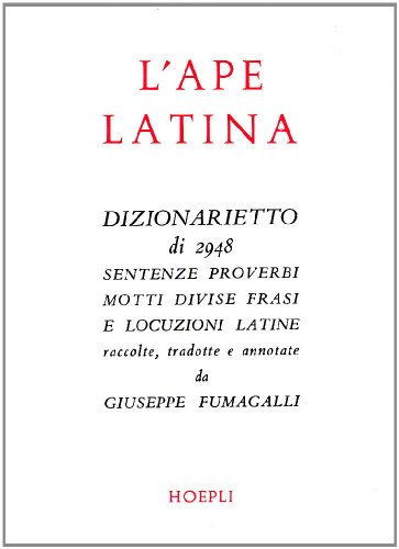 Stock image for L'ape latina for sale by Revaluation Books