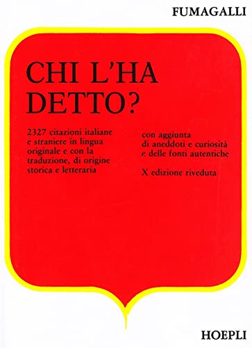 Beispielbild fr Chi l'ha detto? (Citazioni, proverbi) zum Verkauf von Libreria Oltre il Catalogo