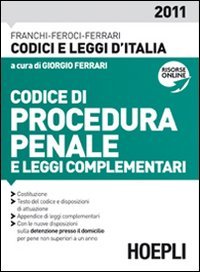 9788820346362: Codice di procedura penale 2011 (Codici)