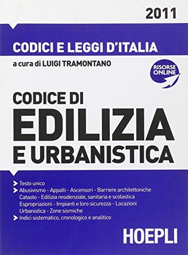 9788820346409: Codice di edilizia e urbanistica. Con aggiornamento online (Codici e leggi d'Italia)