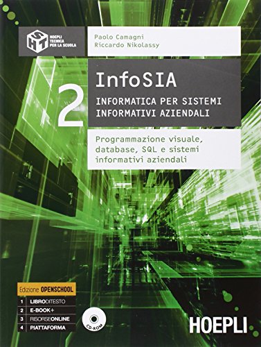 Stock image for InfoSIA. Informatica per sistemi informativi aziendali. Programmazione visuale, database. Per le Scuole superiori. Con CD-ROM (Vol. 2) for sale by Ammareal