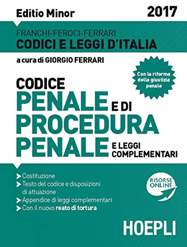 Stock image for Codice penale e di procedura penale e leggi complementari. Ediz. minore Franchi, Luigi; Feroci, Virgilio; Ferrari, Santo and Ferrari, Giorgio for sale by Librisline