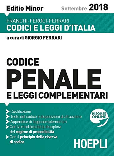 Stock image for Codice penale e leggi complementari. Ediz. minore Franchi, Luigi; Feroci, Virgilio; Ferrari, Santo and Ferrari, G. for sale by Copernicolibri