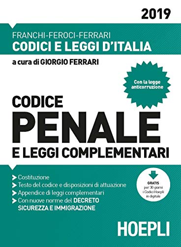 Stock image for Codice penale e leggi complementari 2019 for sale by medimops