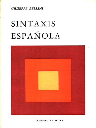 9788820501396: Sintaxis espanola (Linguistica)