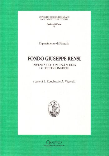 Fondo Giuseppe Rensi.