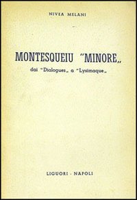 9788820704162: Montesquieu Minore