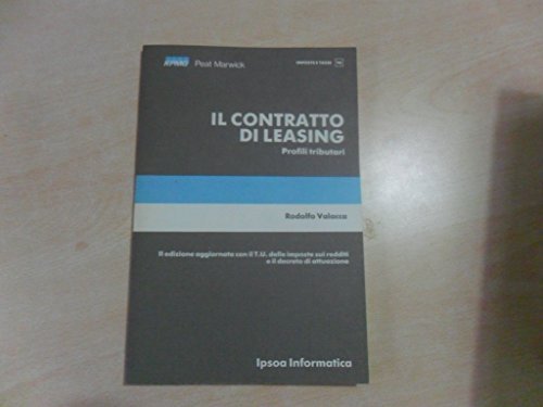 Imagen de archivo de Il contratto di leasing a la venta por Apeiron Book Service