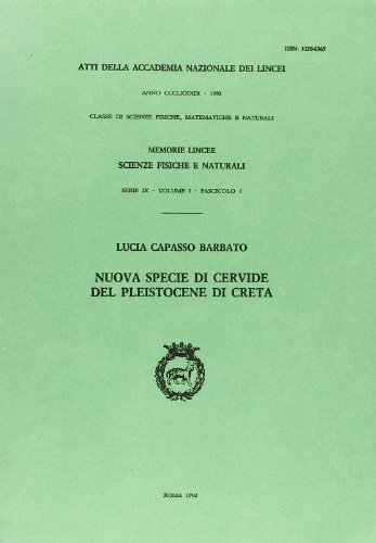 Beispielbild fr Nuova specie di cervide del pleistocene di Creta. zum Verkauf von FIRENZELIBRI SRL