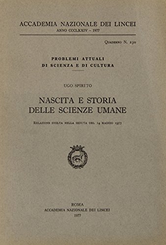 9788821807411: Nascita e storia delle scienze umane