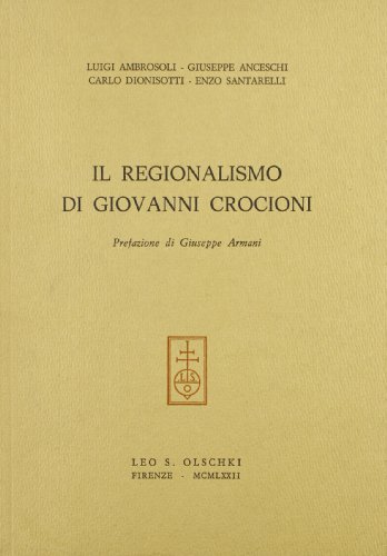 9788822211361: Il regionalismo di Giovanni Crocioni