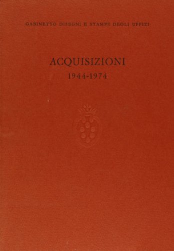 Stock image for ACQUISIZIONI (1944-1974). for sale by studio bibliografico pera s.a.s.