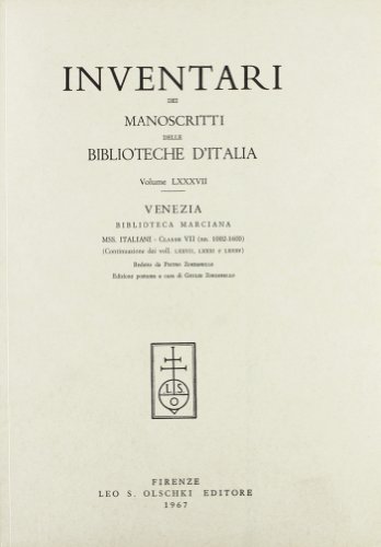 9788822212658: Inventari dei manoscritti delle biblioteche d'italia. vol. 87