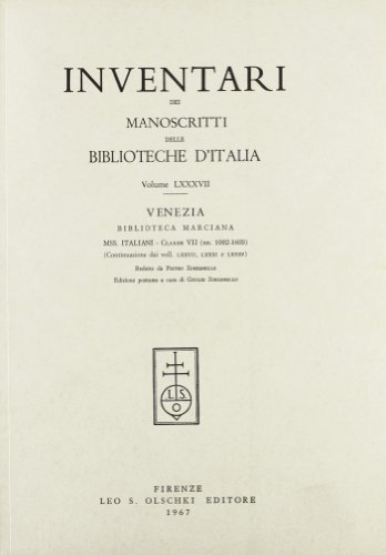 9788822212658: INVENTARI DEI MANOSCRITTI DELLE BIBLIOTECHE D'ITALIA. VOL. 87