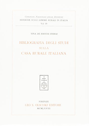 Beispielbild fr BIBLIOGRAFIA DEGLI STUDI SULLA CASA RURALE ITALIANA. zum Verkauf von studio bibliografico pera s.a.s.