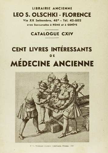 Beispielbild fr Cent livres intressants de mdecine ancienne. Cat. 114. zum Verkauf von FIRENZELIBRI SRL