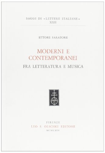 9788822219350: Moderni e contemporanei fra letteratura e musica (Saggi di Lettere italiane)